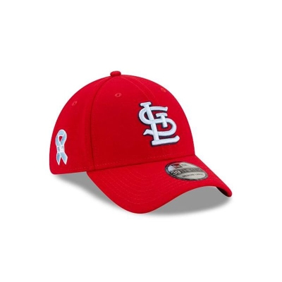 Red St. Louis Cardinals Hat - New Era MLB Father's Day 39THIRTY Stretch Fit Caps USA8564297